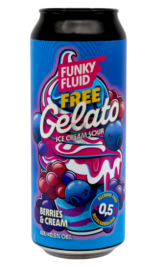 Funky Fluid Free Gelato: Berries & Cream