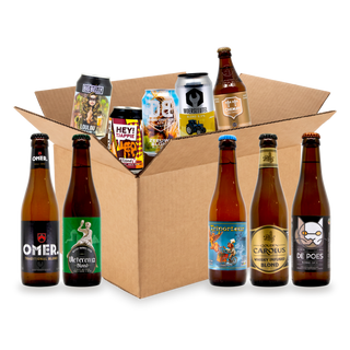 Blond bierpakket: de top 10: doos met de bieren uit de box