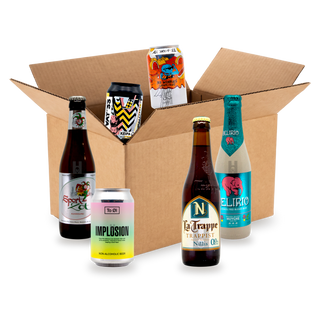 Ontdekbox Alcoholarm: doos met de bieren uit de box