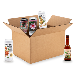 Zuur bierpakket: doos met de bieren uit de box